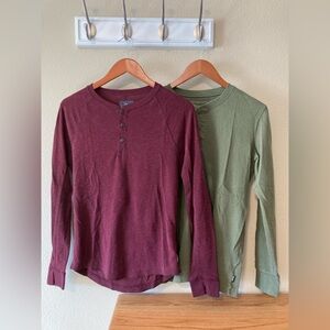 American Eagle Outfitters Men’s Henley Shirts - lot of 2